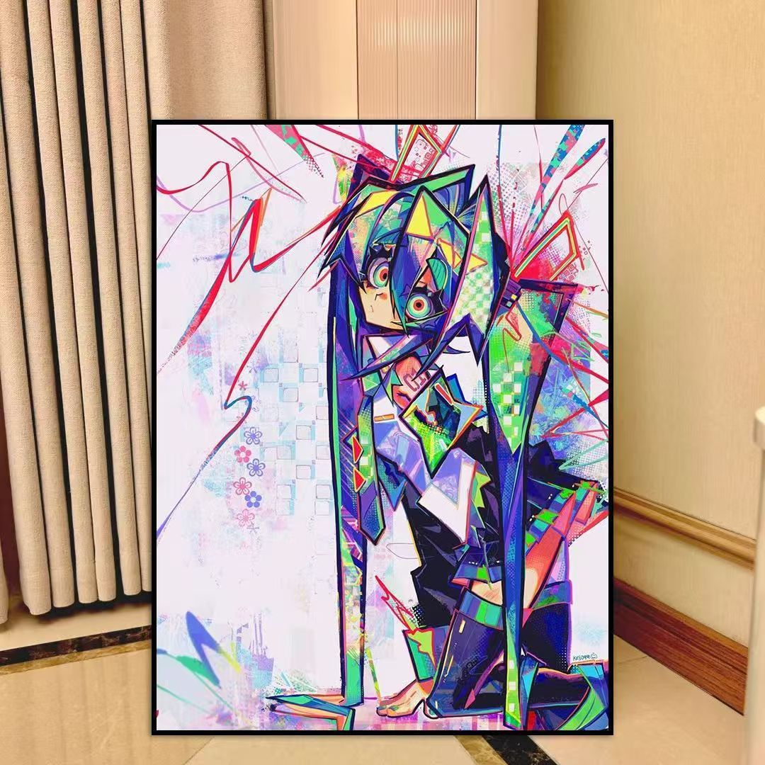 Anime-inspirierte Leinwand Wandkunst Karnz