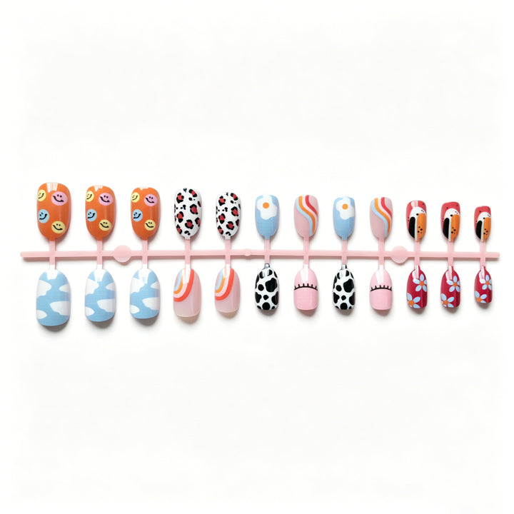 Kreatives Multi-Patterned Nagelkunst Set