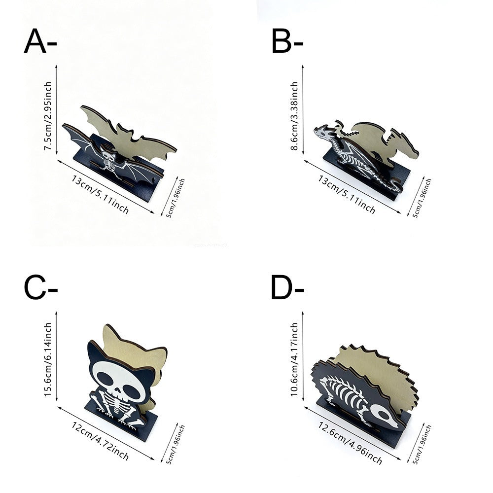 Kreativer Kartenhalter in Fledermausform Karnz