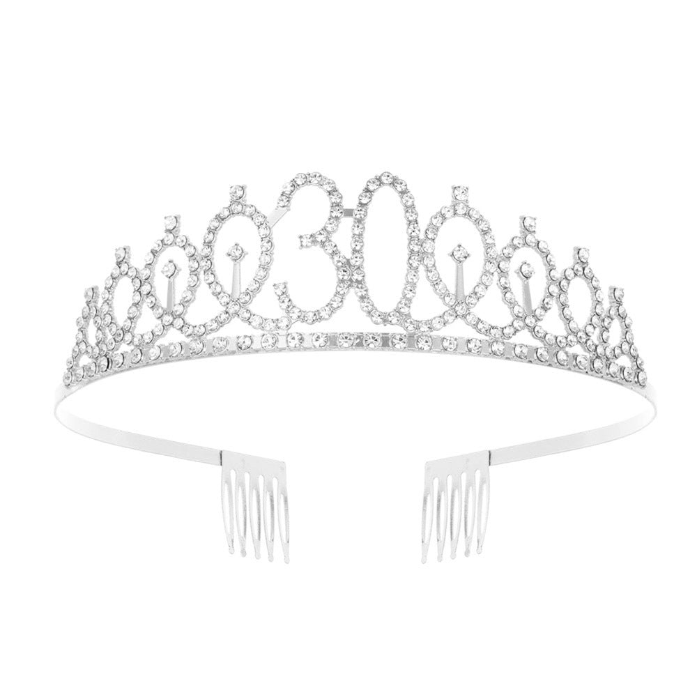 Damen Kristallverzierte Tiara mit elegantem Design Karnz
