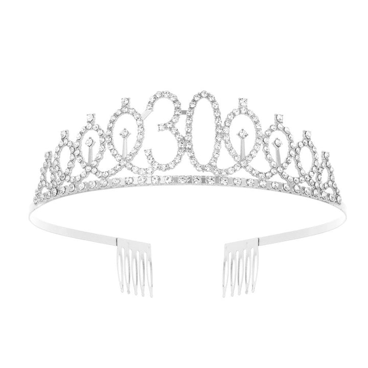 Damen Kristallverzierte Tiara mit elegantem Design Karnz