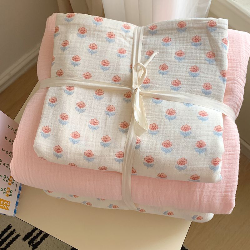 Mull-Baumwolle Baby-Wickeldecke Set mit Panda-Print und atmungsaktiver Gaze-Schicht