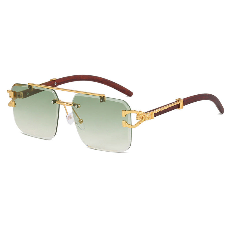 Damen modische Brille mit innovativem Rahmen und luxuriösem Holzdetail Karnz