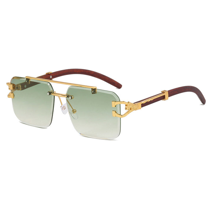 Damen modische Brille mit innovativem Rahmen und luxuriösem Holzdetail Karnz