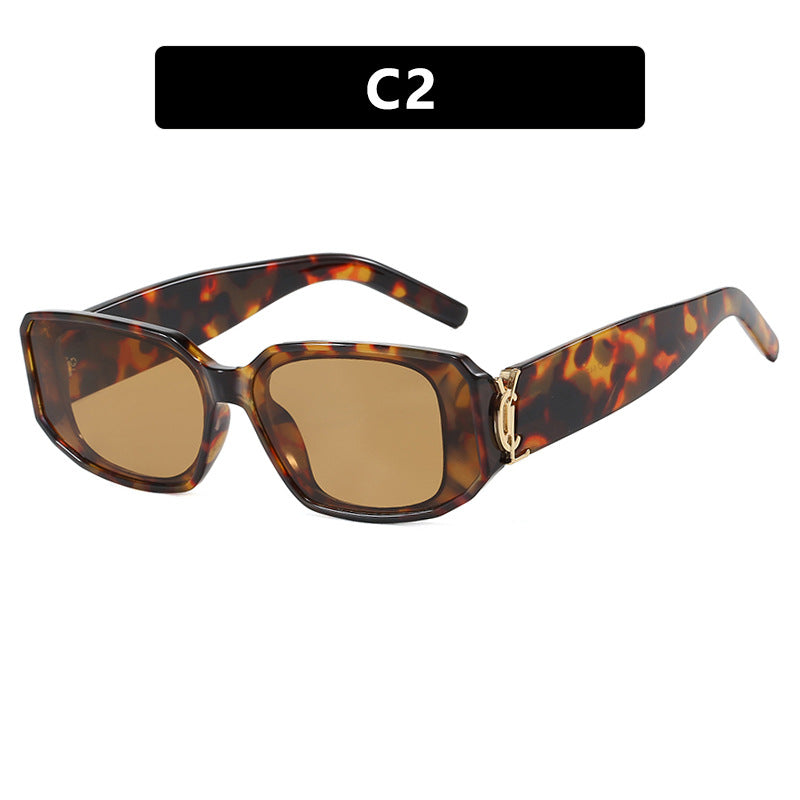 Damen modische Sonnenbrille mit eckigem Design und luxuriösen Details Karnz