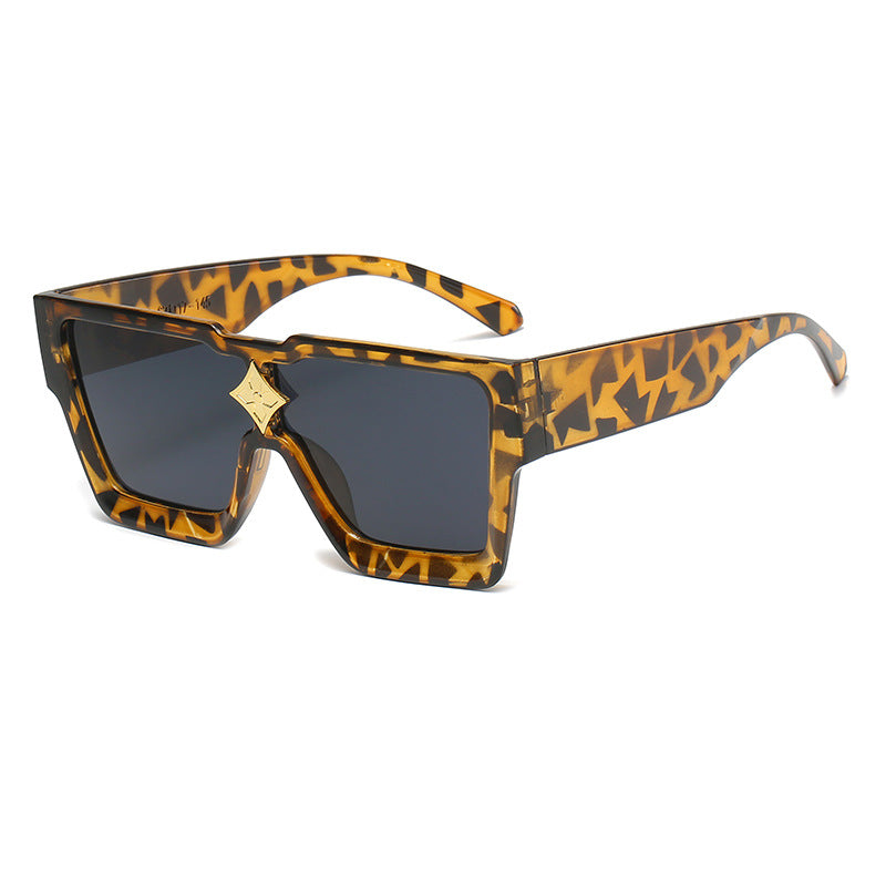 Futuristische geometrische Schild-Sonnenbrille