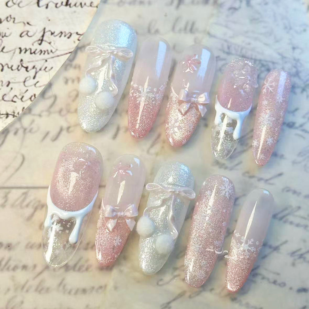 Saisonales Press-On Nail Art Set