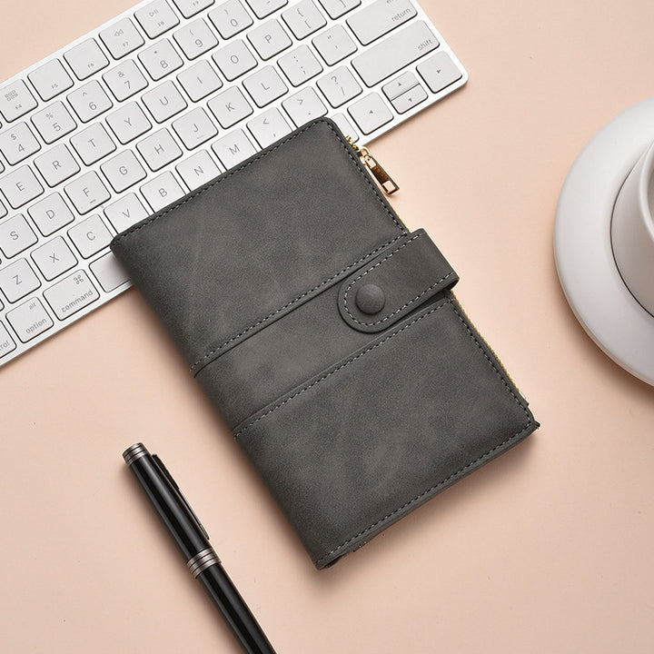 Premium Leder Reißverschluss Journal Organizer Karnz