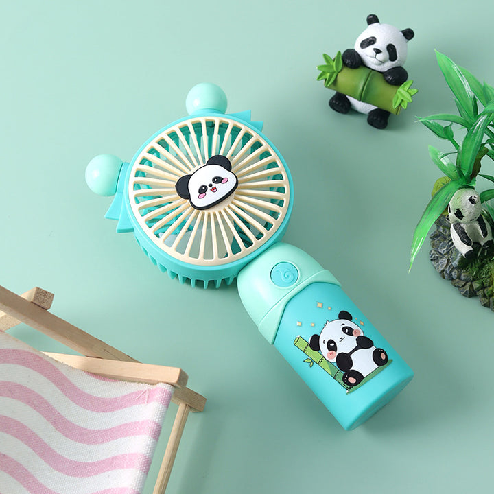 Damen tragbarer Mini-Ventilator mit niedlichem Pandadesign Karnz