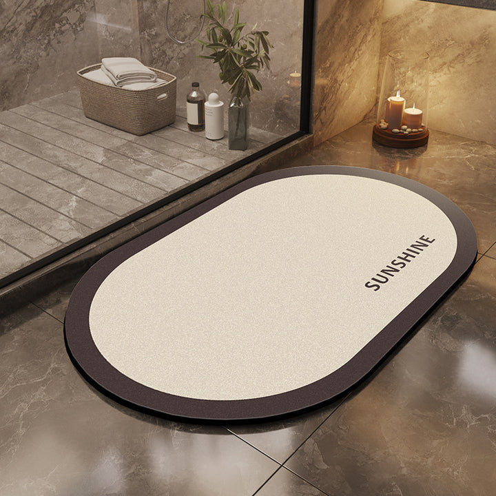 Moderne geometrische Badmatte