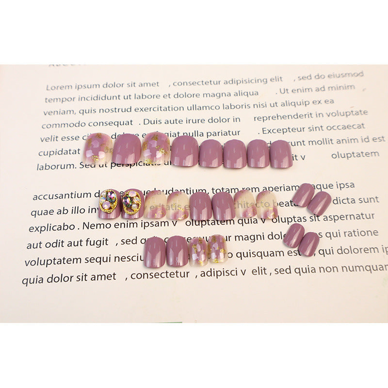 Rhinestone-besetztes Press-On Nagelkunstset Karnz