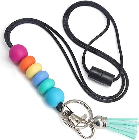 Bunte Silikon Schlüsselanhänger Lanyard Karnz