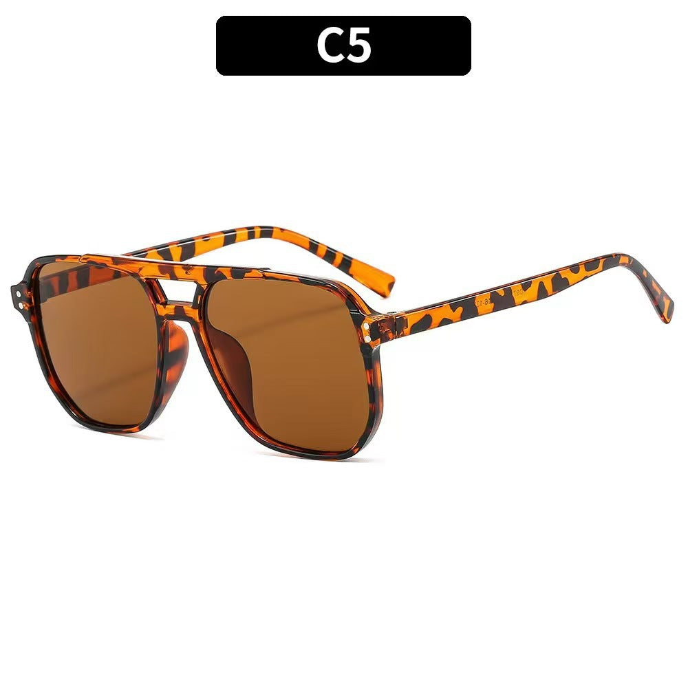 Damen Rechteckige Sonnenbrille mit UV-Schutz und polarisierten Gläsern Karnz