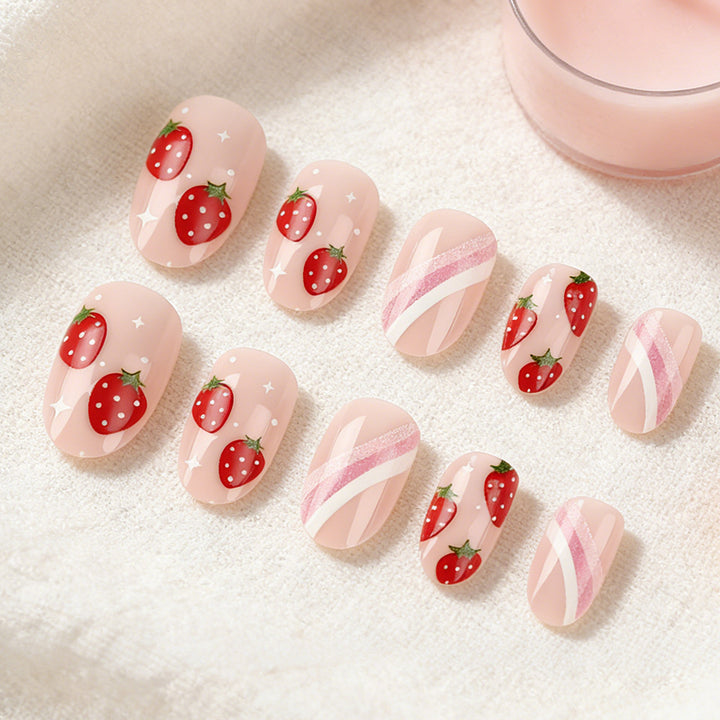 Erdbeer-Themen-Nagelkunst-Set Karnz
