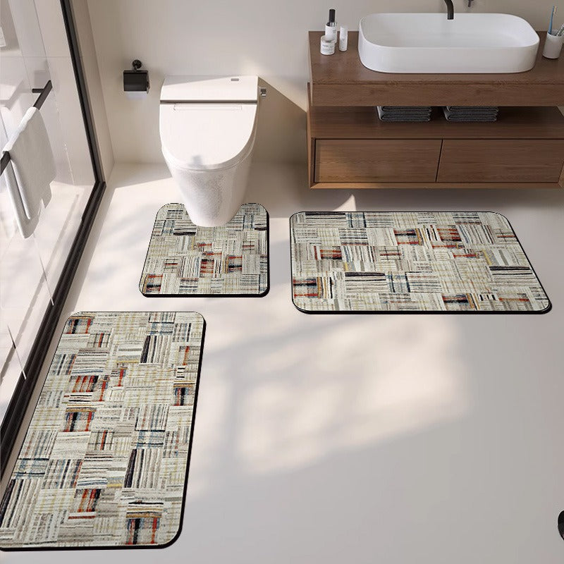 Modern Texturiertes Badeteppich Set