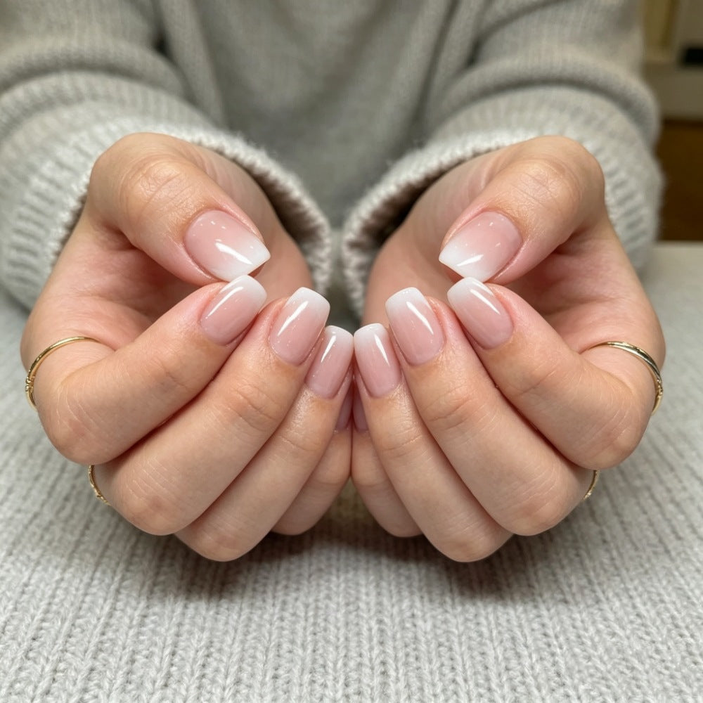Gradient Ombre Druck-Nägel Karnz
