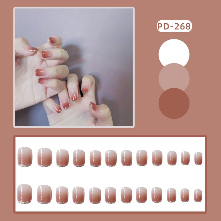 Ombre Gradient Press-On Nail Art Karnz