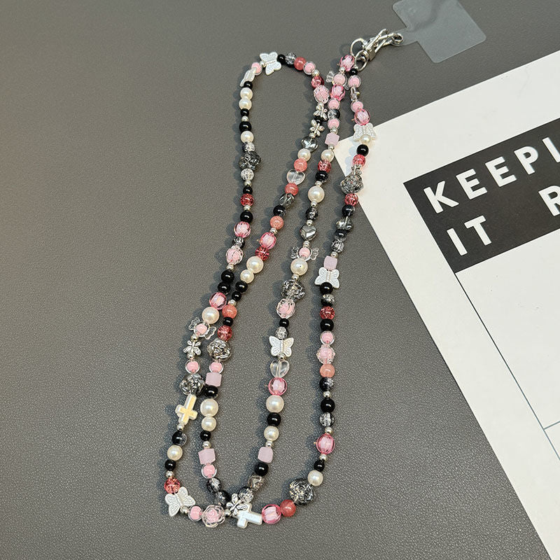 Artisan Perlen Charme Halskette Karnz