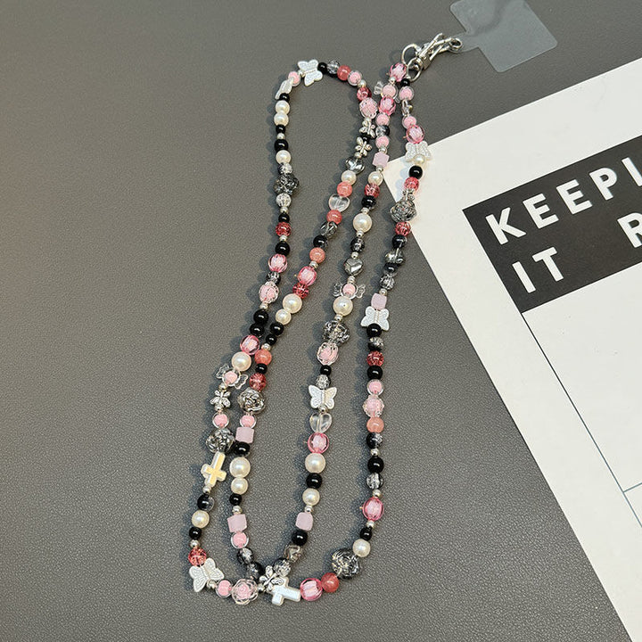 Artisan Perlen Charme Halskette Karnz