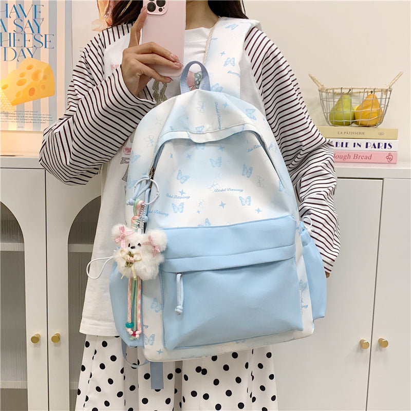 Schmetterlingsdruck Mehrfach-Taschen Rucksack