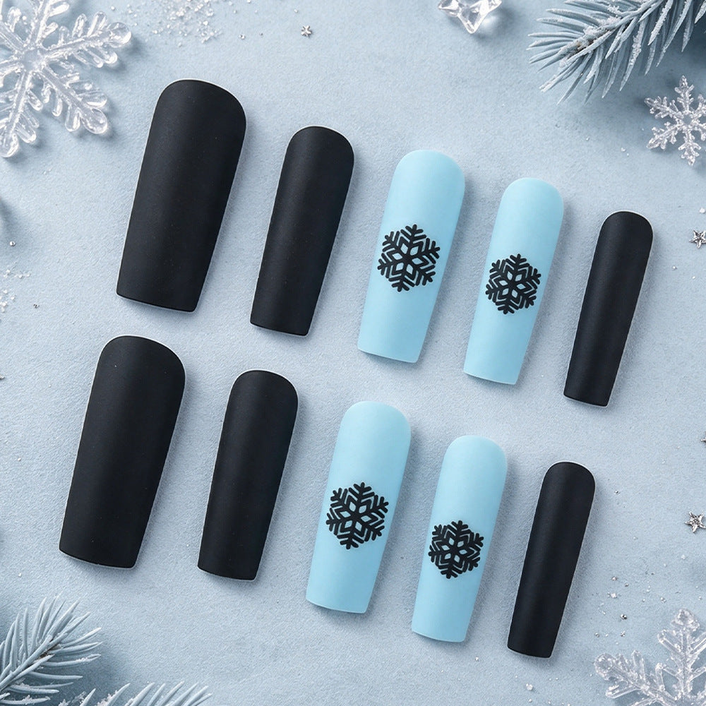 Winter-Themen Langzeit-Nagelkunst Karnz