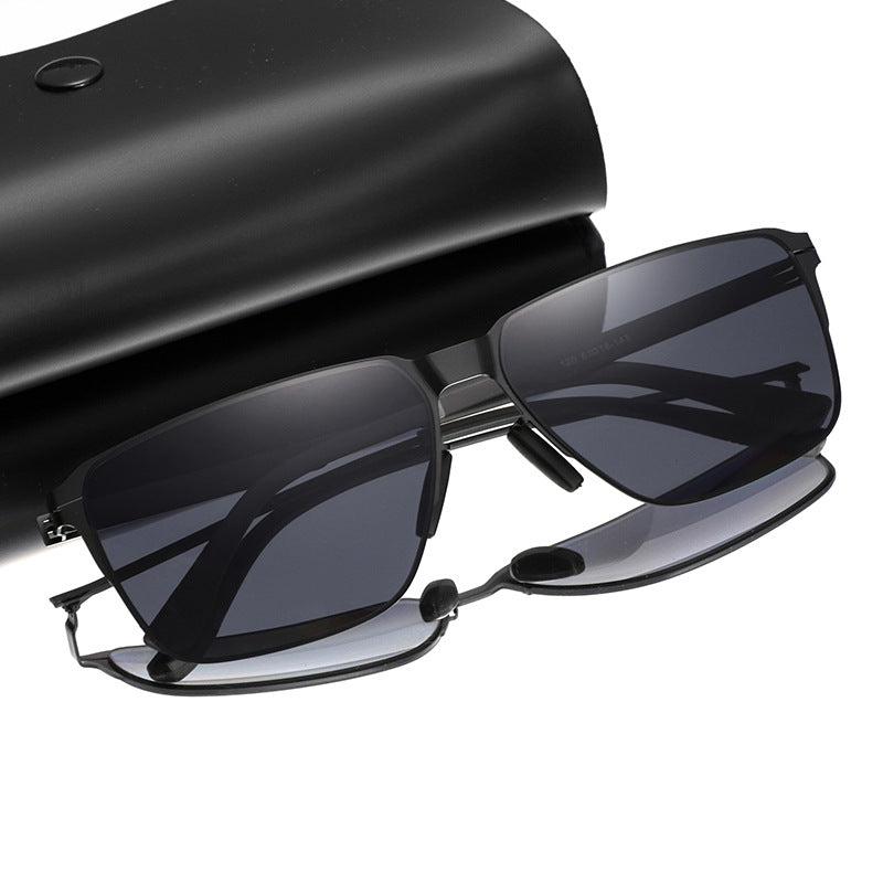 Klassische Übergroße Quadratische Sonnenbrille Karnz