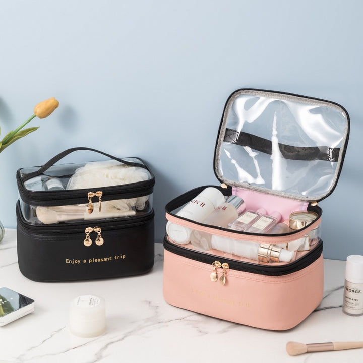 Dual-Layer Transparenter Kosmetik Organizer Karnz