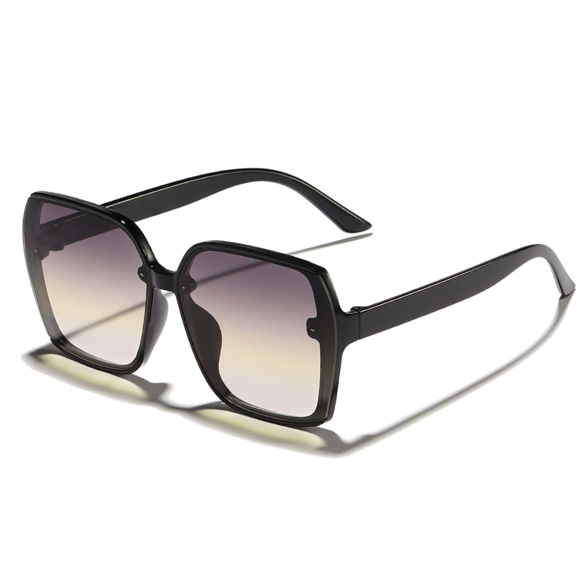 Damen stilvolle quadratische Sonnenbrille mit gradienten Gläsern Karnz