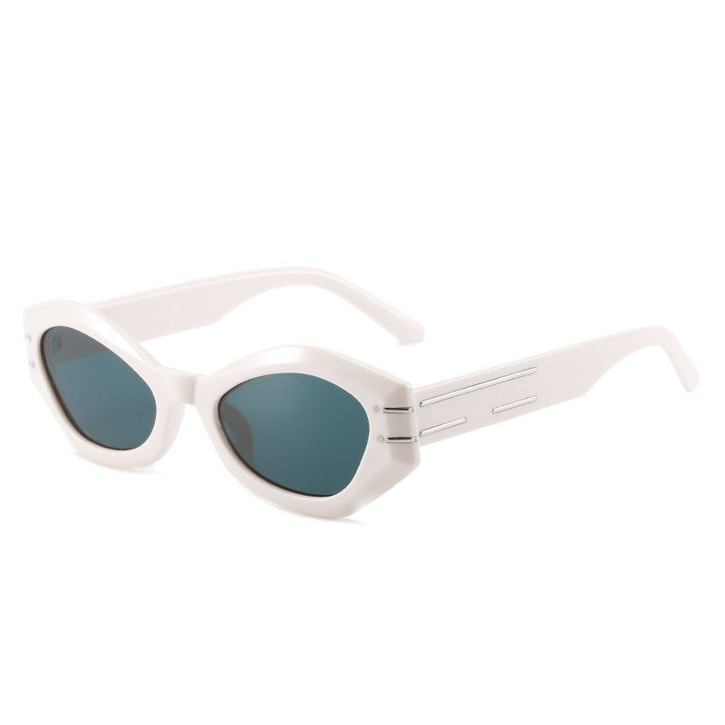 Damen stilvolle Designer-Sonnenbrille mit einzigartiger Rahmenkonstruktion Karnz