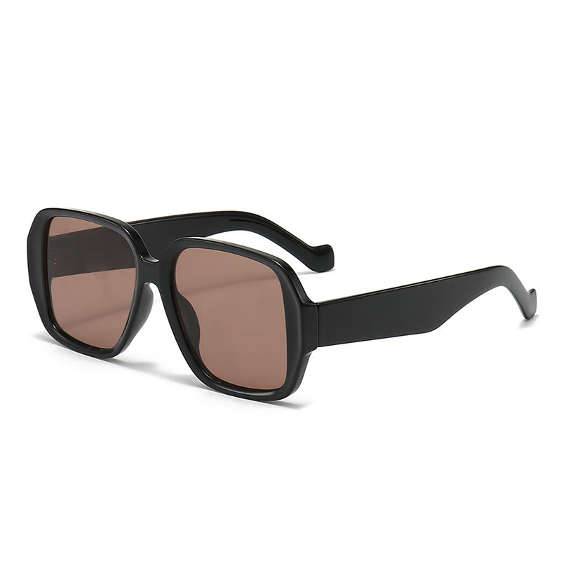 Damen Geometrische Sonnenbrille mit breitem Rahmen Karnz