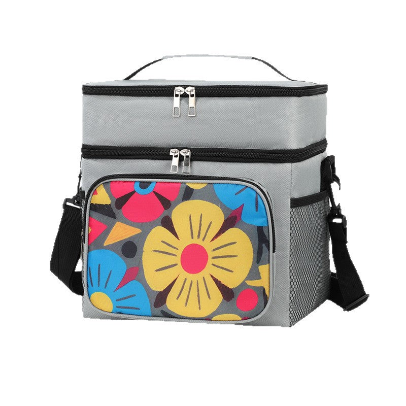 Isolierte Blumen-Lunch-Kühltasche Karnz