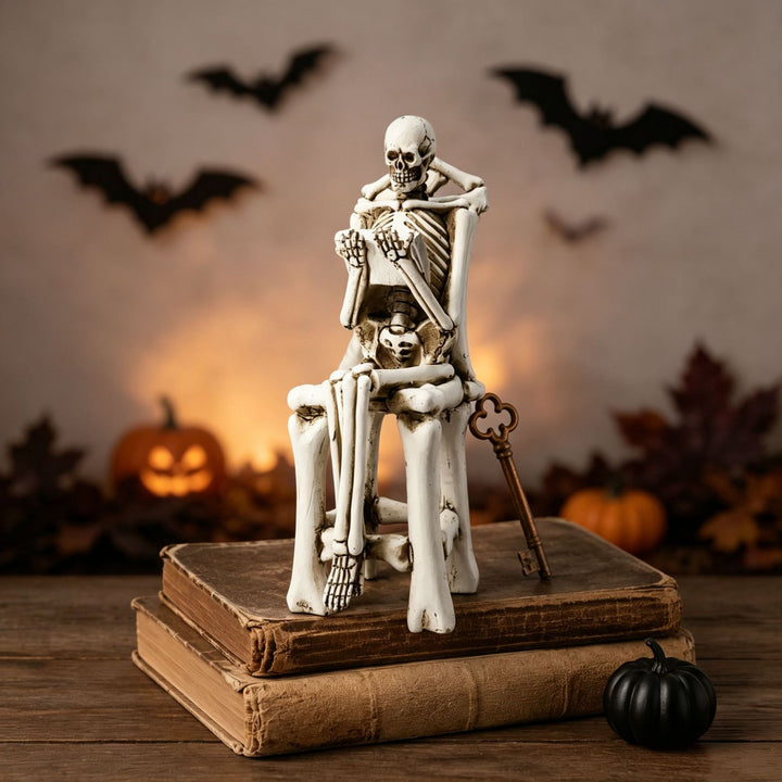 Künstlerische Skelettfigur Karnz