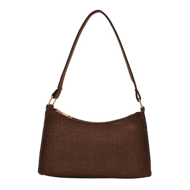 WoCrocodile Texturiertes Mini Schulterhandtasche Karnz