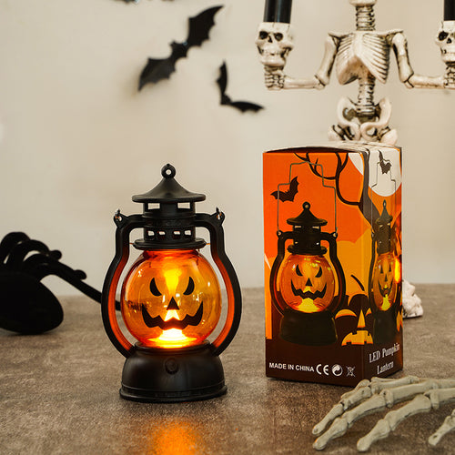 LED Kürbislaterne Dekorative Batteriebetriebene Halloween Tischleuchte