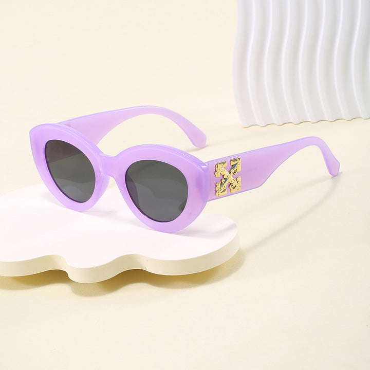 Damen Cat-Eye Sonnenbrille mit luxuriösen Akzenten und robustem Kunststoffrahmen Karnz