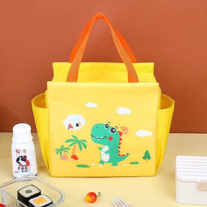 Spaßige und verspielte isolierte Lunch-Tasche