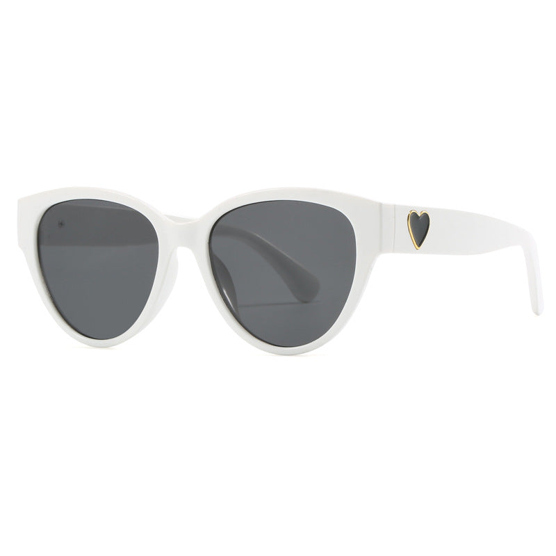 Damen Cat-Eye Sonnenbrille mit luxuriösem Leopardenmuster und charmanten Details Karnz