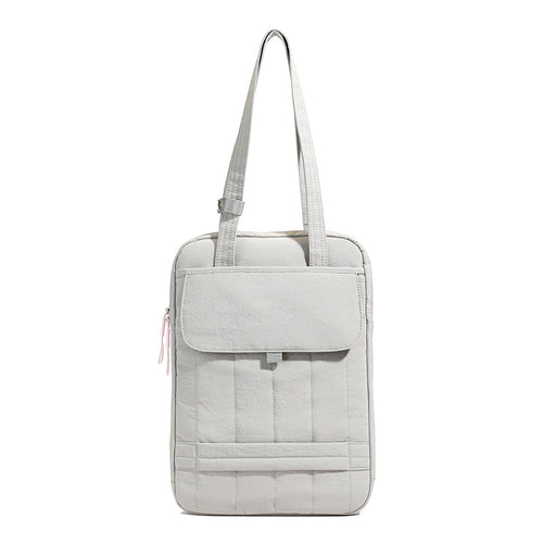 Strukturiertes gestepptes Laptop Tote Bag Karnz