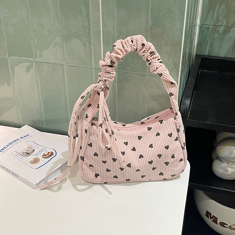Charmante Herz-Muster Handtasche