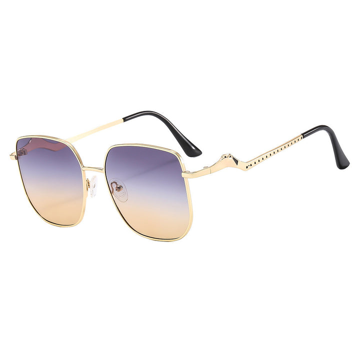 Damen quadratischeDesigner-Sonnenbrille mit dekorativen Akzenten Karnz
