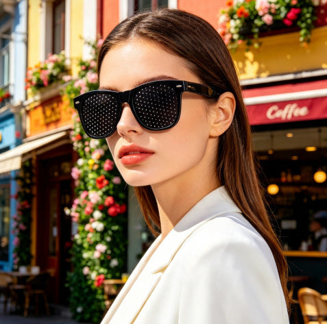 Retro Perforierte Sonnenbrille Karnz