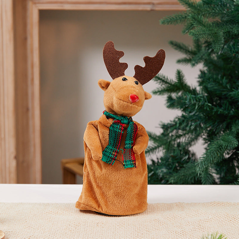 Dekorativer Weihnachtsmann mit Glöckchen Karnz