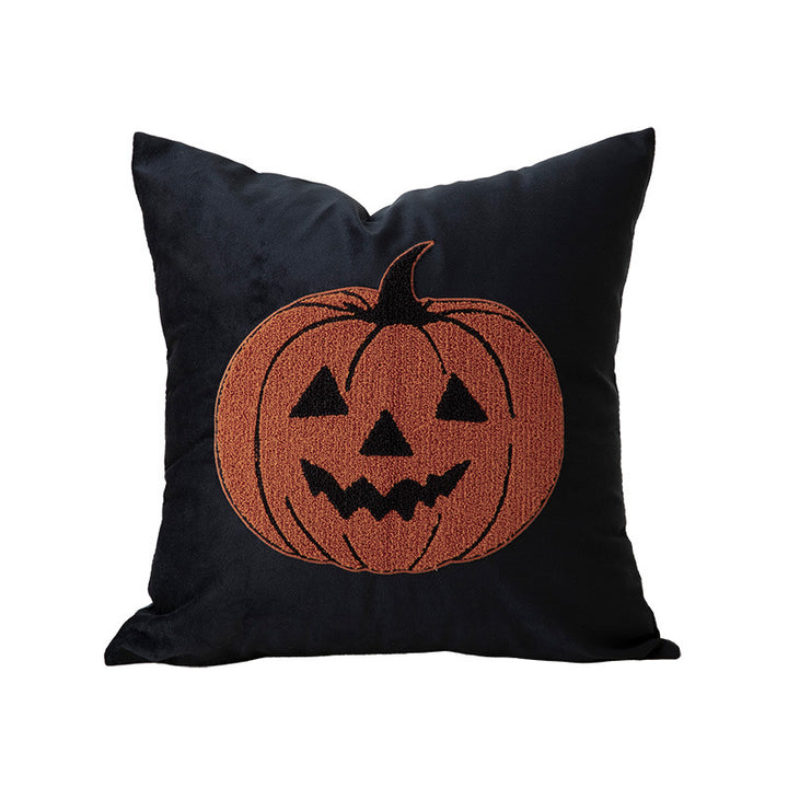 Dekorativer Halloween-Kissenbezug mit gesticktem Gespenst