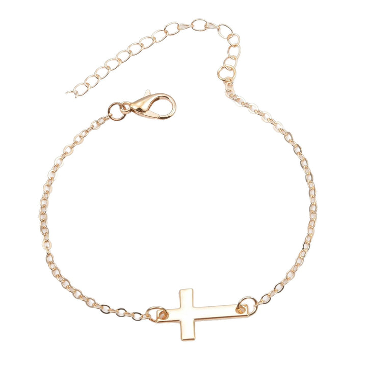 Minimalistische Kreuz Charm Armband Karnz