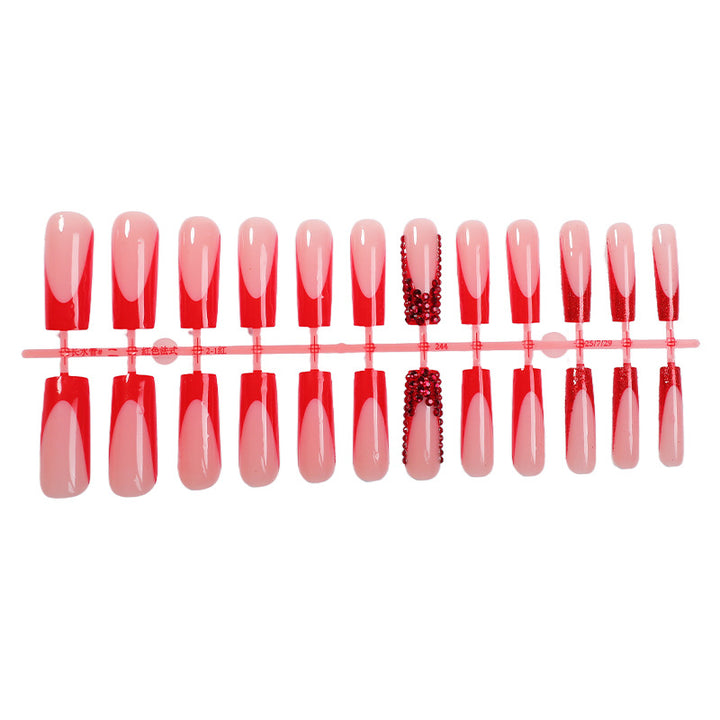 Premium anpassbares Press-On Nagelset Karnz