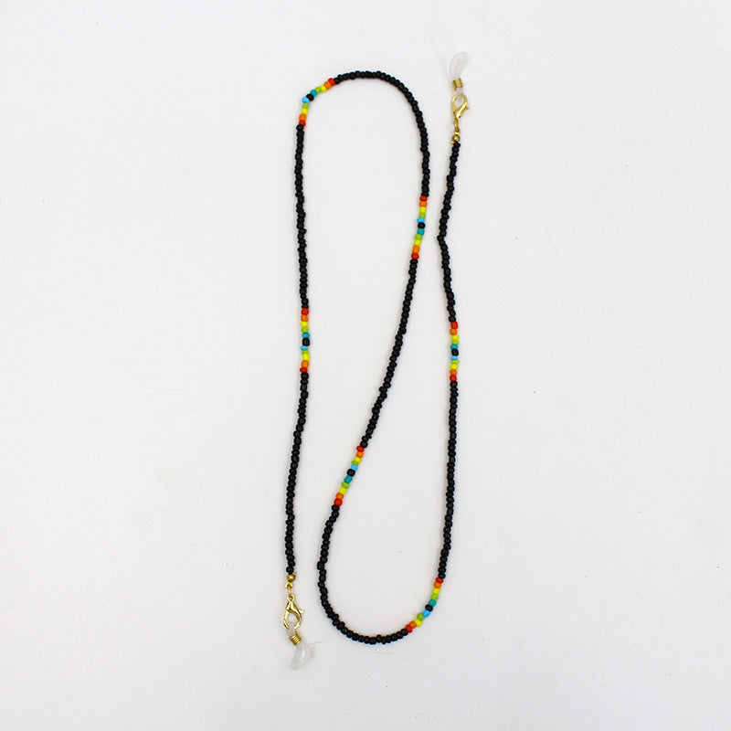 Farbenfrohe Perlen Brillenhalter Kette Karnz