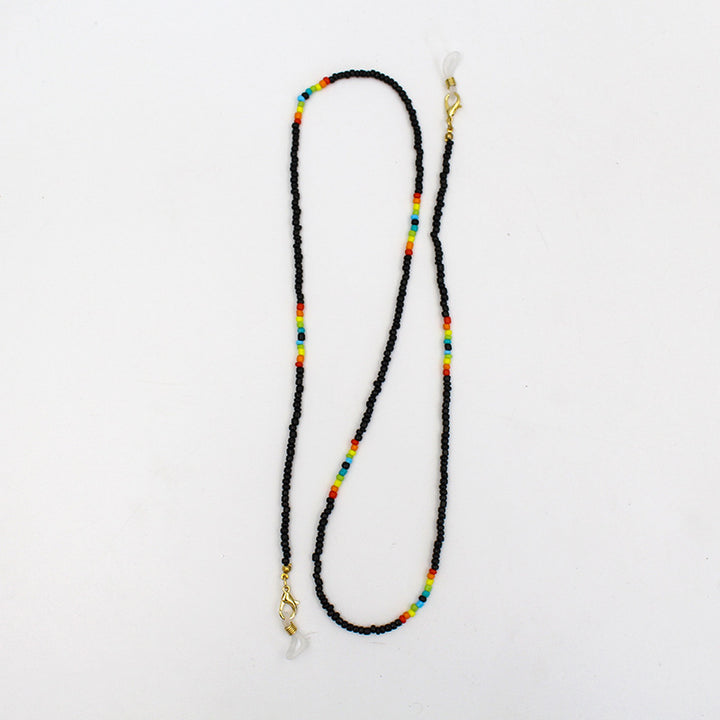 Farbenfrohe Perlen Brillenhalter Kette Karnz