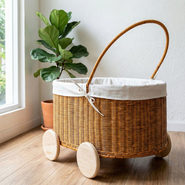 Rollen Woven Storage Cart Karnz