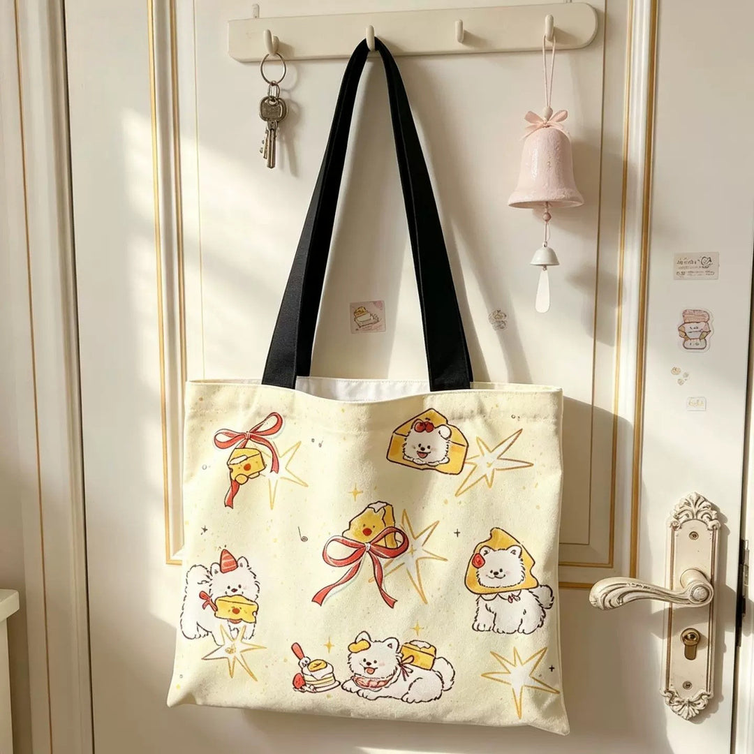 Süße Tiermotiv-Canvas-Tasche