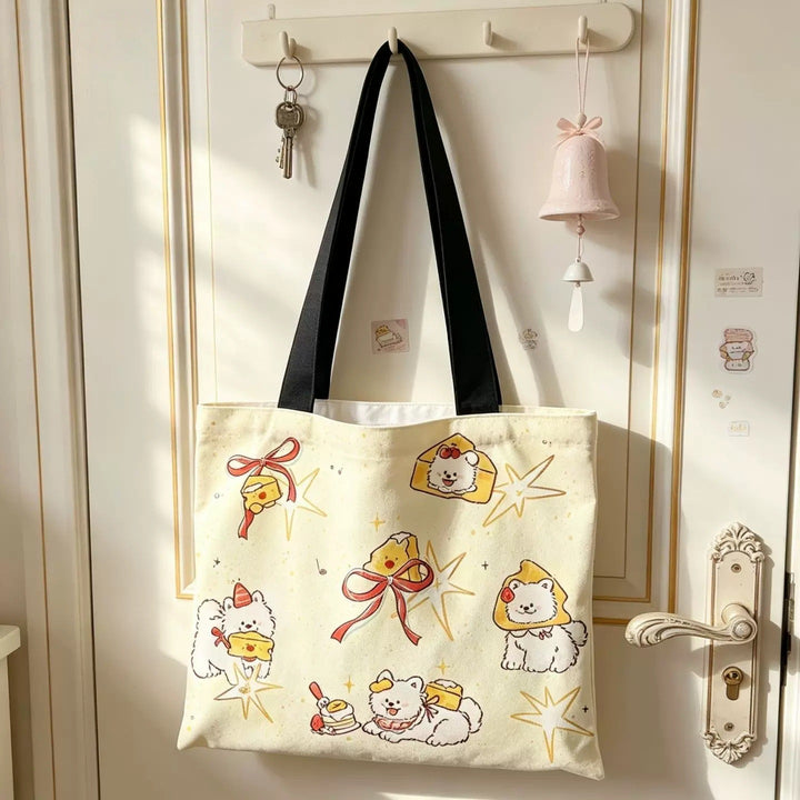 Süße Tiermotiv-Canvas-Tasche